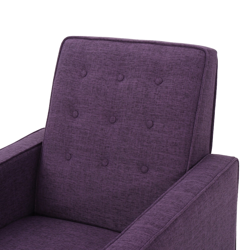Mid-Century Modern Recliner, UpholAstered Recliner With Beech Wood Legs