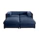 Option Blue+2 Seat+2 Ottomans