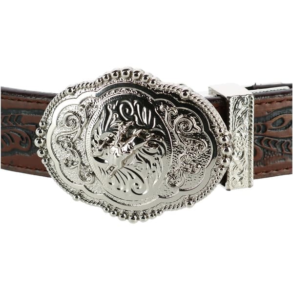 Rogers-Whitley Kids Reversible Western Tooled Belt