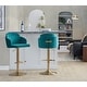 preview thumbnail 34 of 53, Porch & Den Dahlia Adjustable Bar Stool with Rounded T Footrest (Set of 2)