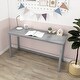 preview thumbnail 41 of 77, Max and Lily Simple Desk Grey - 55"