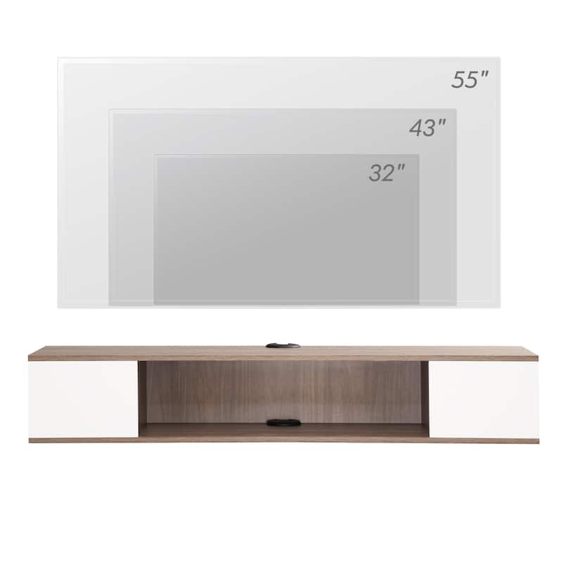 Floating TV Stand Entertainment Center Media Console TV Shelf - 39.4