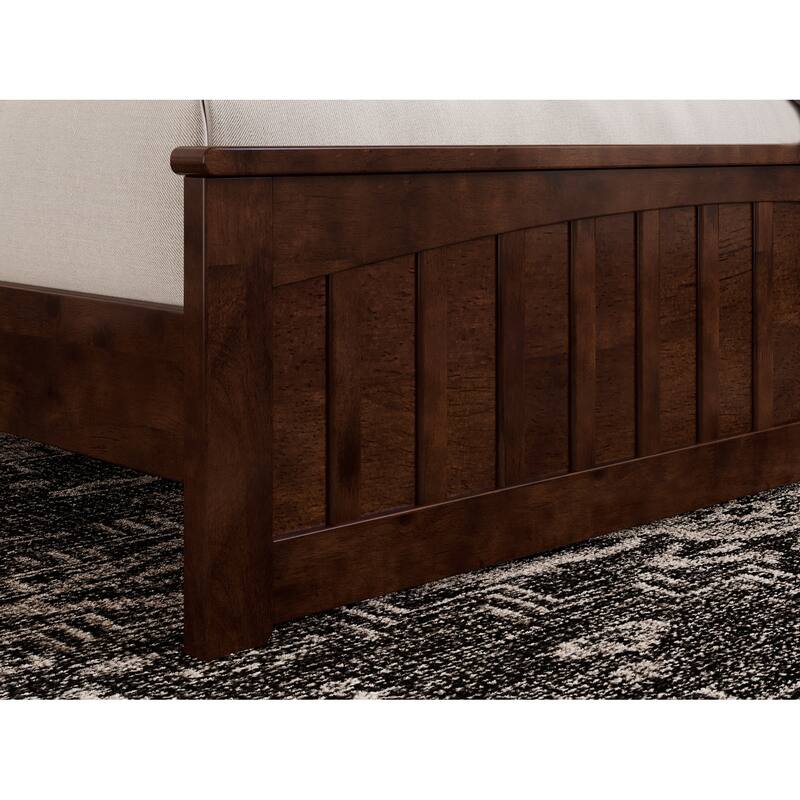 Becket Solid Wood Low Profile Platform Bed with Matching Footboard