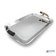 preview thumbnail 5 of 3, Elyon 17" Rectangle Serving Tray Platter Handmade Horn Handles