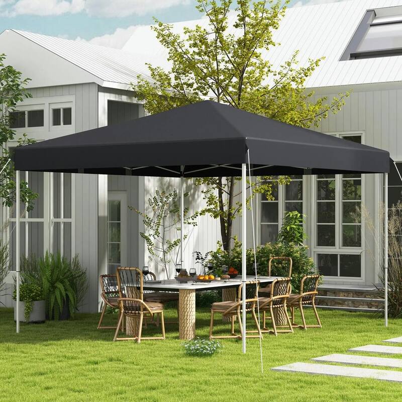 13' x 13' Pop Up Canopy Tent, Instant Sun Shelter,Height Adjustable - Grey