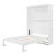 preview thumbnail 13 of 16, Full Murphy Bed Cabinet Folding Beds w/ Bookcase Headboard
