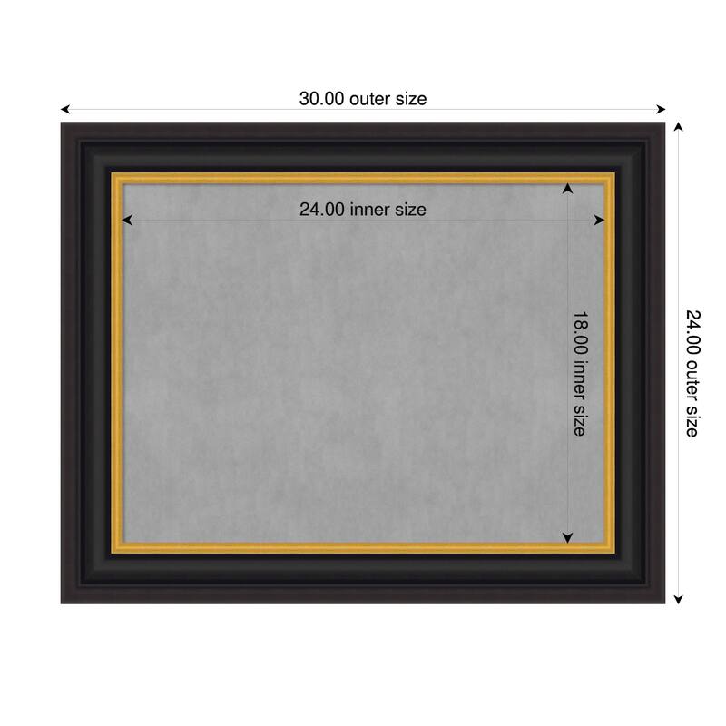Amanti Art Sierra Black Brown Framed - 30 x 24 in - Sierra Black Brown