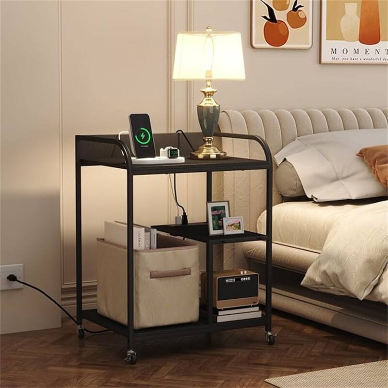 Printer Stand with Wheels Large Printer Stand with Storage for Office and Home - ‎34 x 20 x 4.5 inches