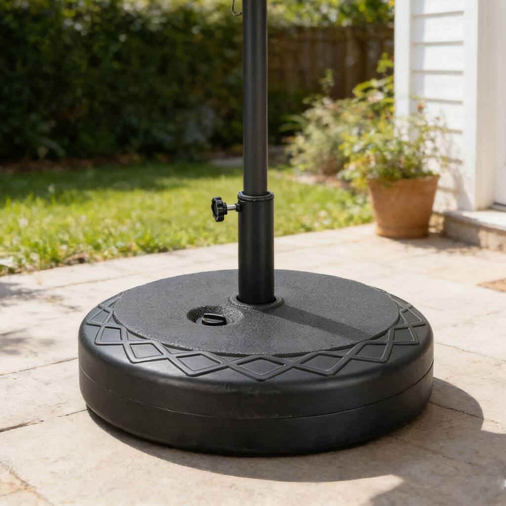 95 lbs Sand Filled Patio Umbrella Stand Base, 67 lbs Heavy Duty Water Suitable for Base Stand