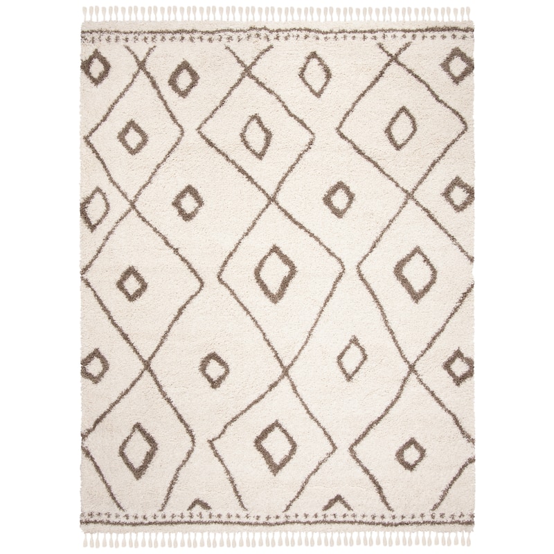 SAFAVIEH Moroccan Fringe Shag Dagny 2-inch Thick Rug