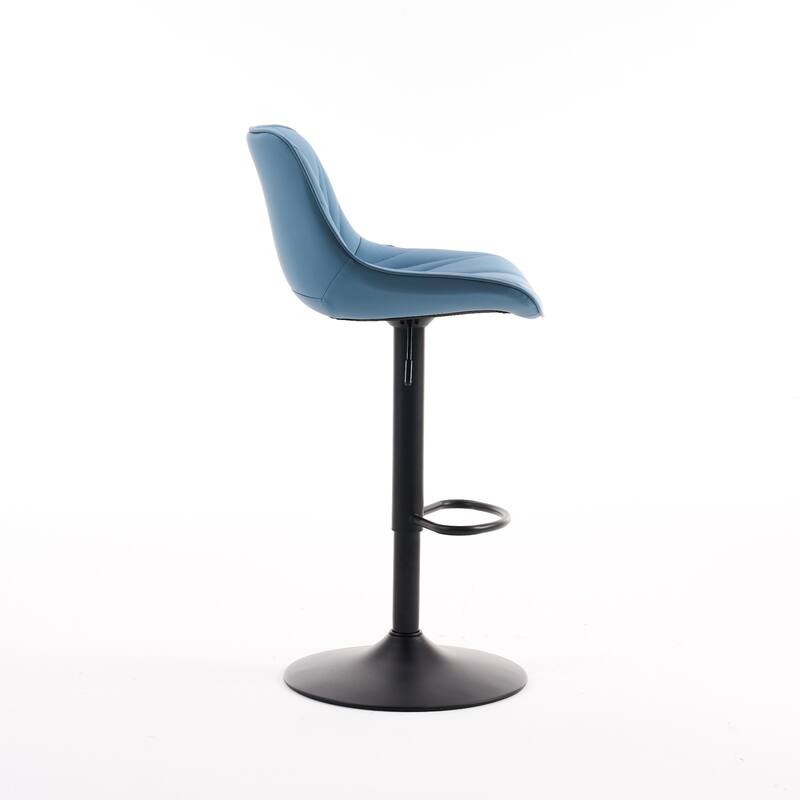 Swivel Upholstered Bar Stools Set of 2, Height Counter Stools