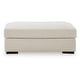 preview thumbnail 3 of 2, Signature Design by Ashley Cloverview Linen Ottoman
