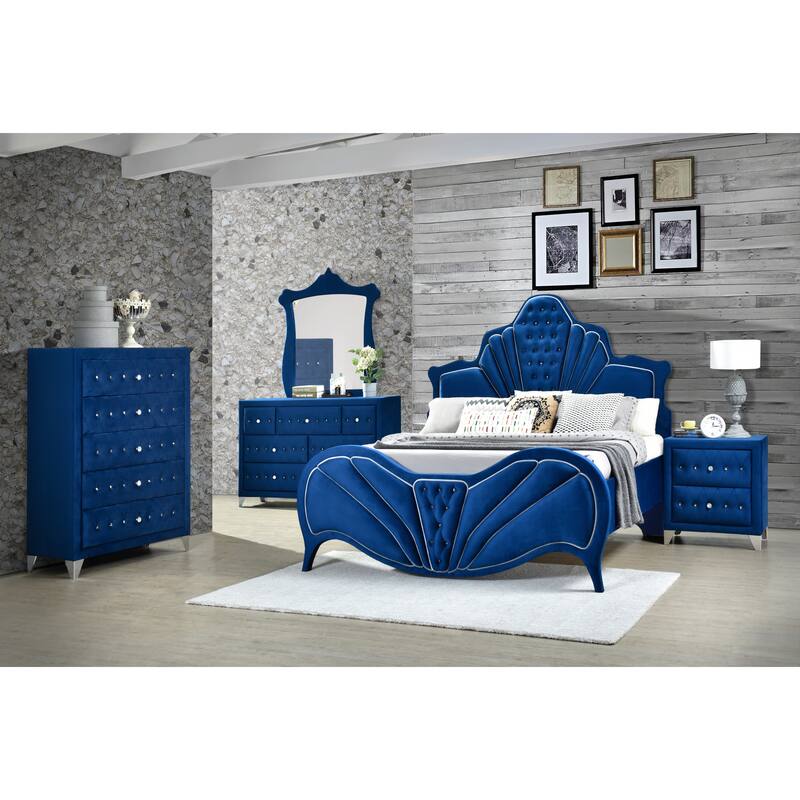 Ralston Upholstered Tufted Platform Bed