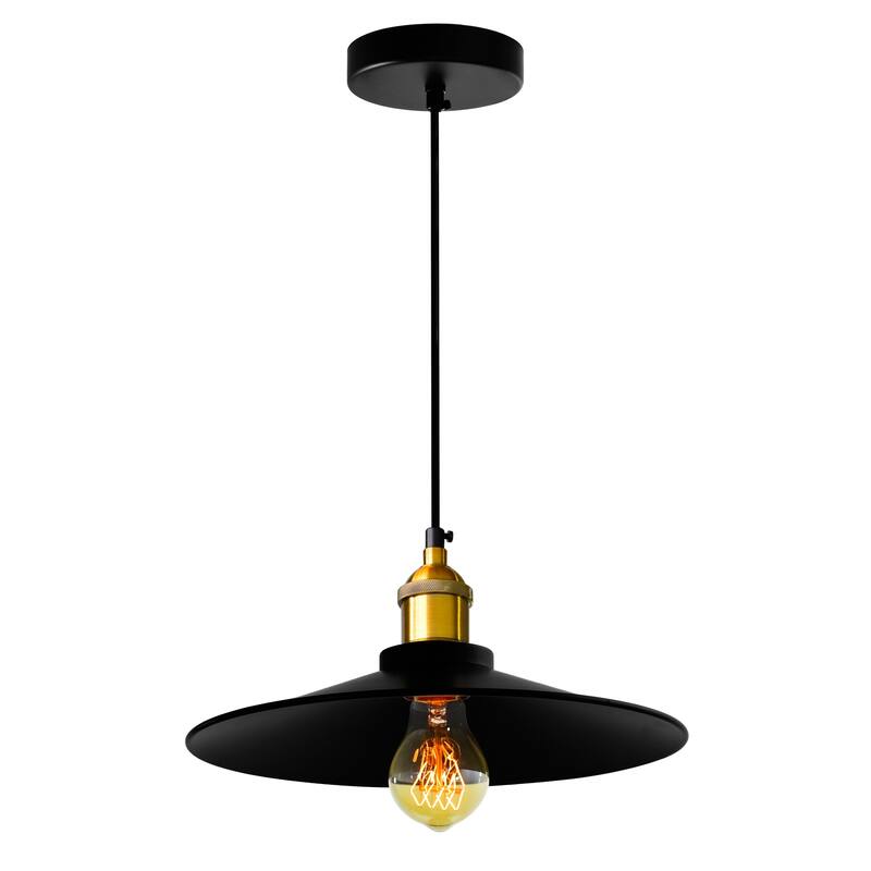 Brave 1 Light Down Mini Pendant With Black Finish