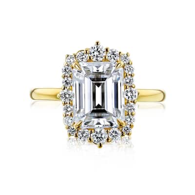 Annello by Kobelli 14k Gold Forever One Elizabeth Engagement Ring (DEF/VS, DEF/VS)