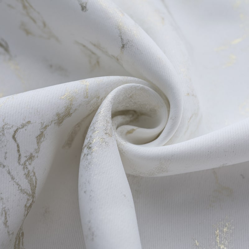 Heidi Marble Foil Room Darkening Window Curtain