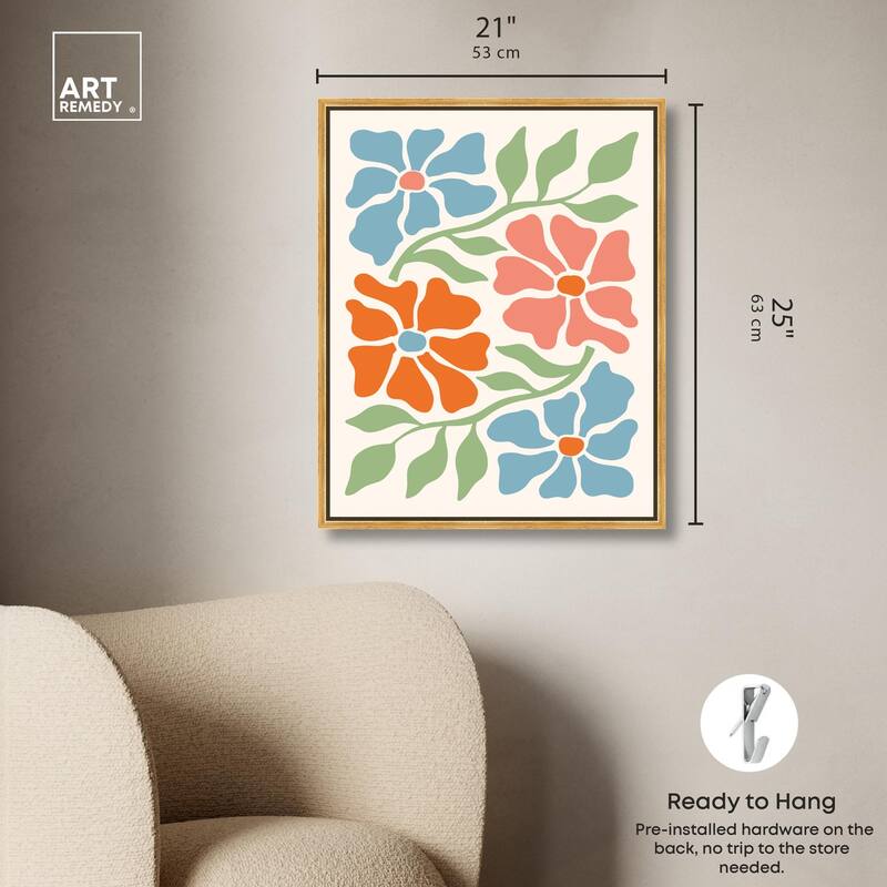 The Flowers Vines all Season Canvas by Art Remedy