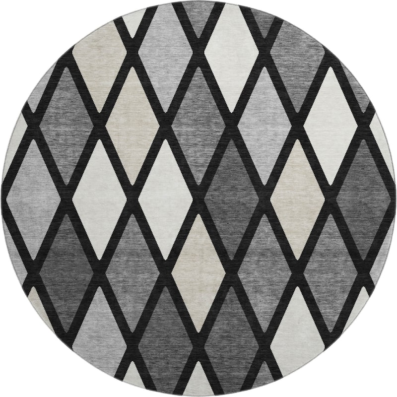Premium Washable Super Soft Mosaic Diamonds Mayfield Rug