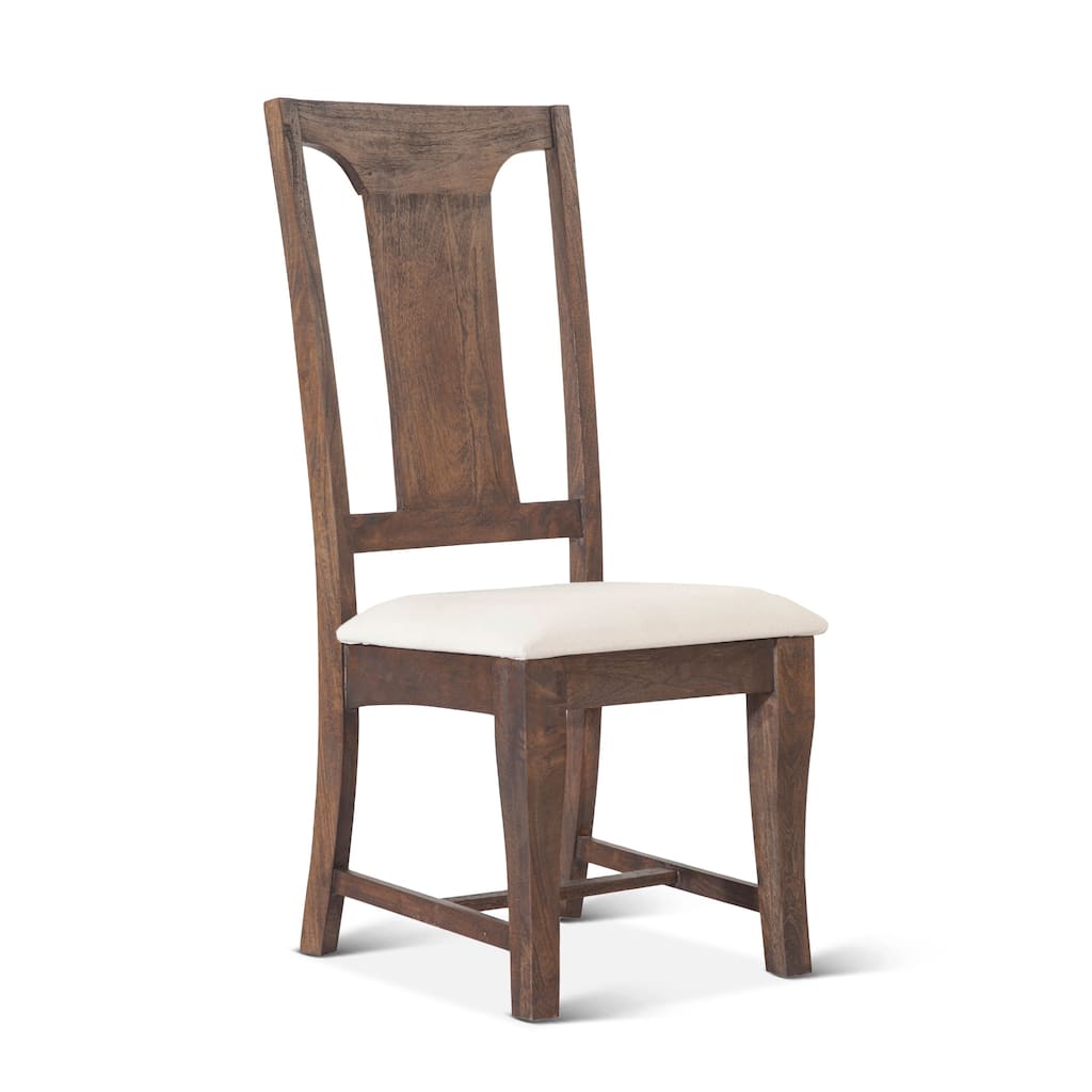 Toulon Dining Chairs Weathered Mango with Cushion Seat