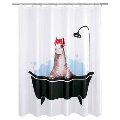 Llama Bath Shower Curtain