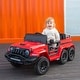 preview thumbnail 53 of 58, Kids 24V 4WD Ride-On Pickup Truck with Rocking Chair Mode, Music, Remote Control, Ages 3-6