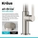 preview thumbnail 27 of 149, Kraus 2-Function 1-Handle 1-Hole Pulldown Sprayer Brass Kitchen Faucet