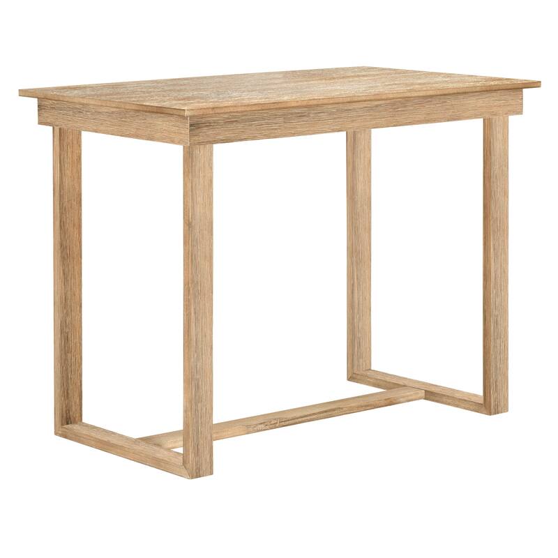 5-Piece Counter Height Wooden Dining Table Set with Rectangular Table & 4 Chairs