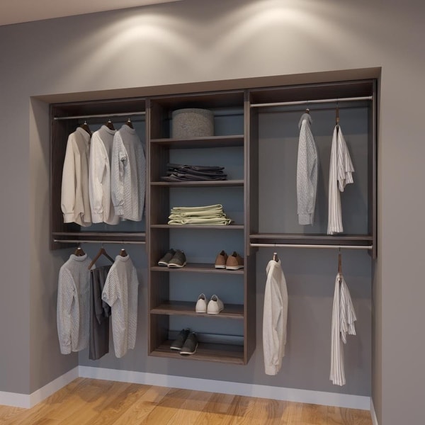 Modular Closets 7 5 Ft Closet Organizer System 90 Inch Modular Closets 7 5 Ft Closet Organizer System 90 Inch Style B