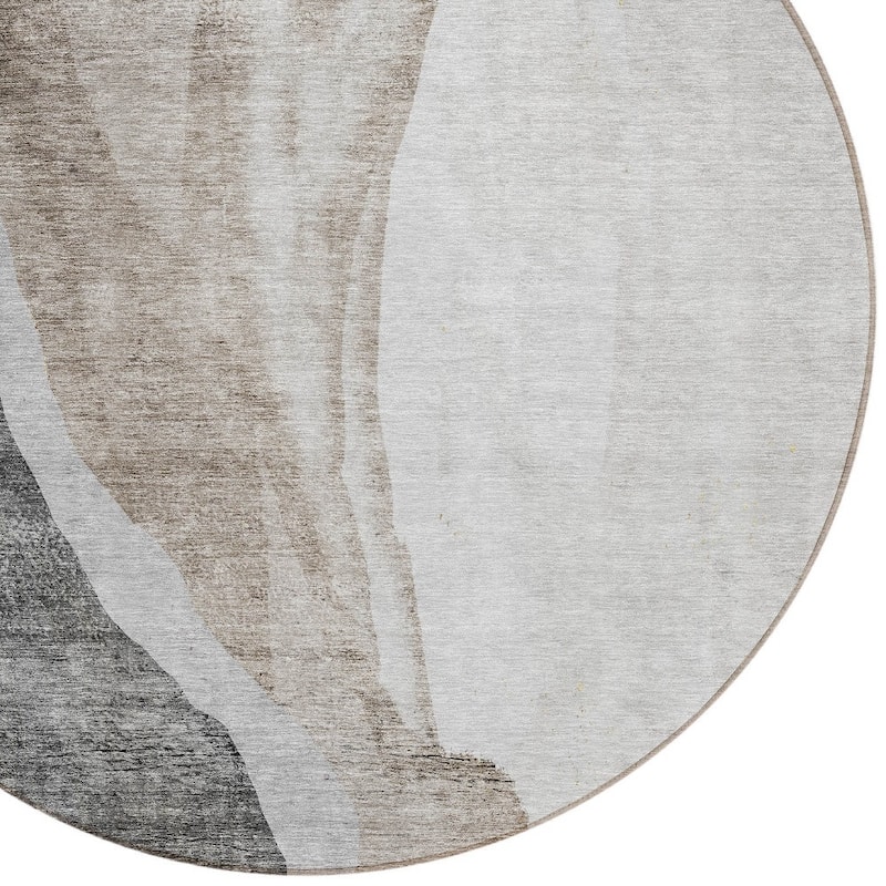HomeRoots Abstract Transitional Rectangle Outdoor Rug