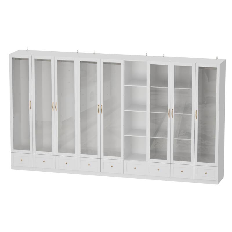 Storage Armoires Modular Wardrobe Collection Combo Cloest Cabinet