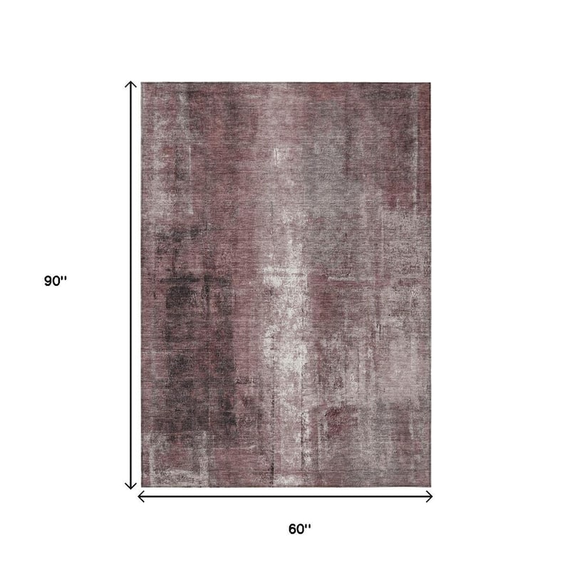 HomeRoots Abstract Transitional Rectangle Outdoor Rug