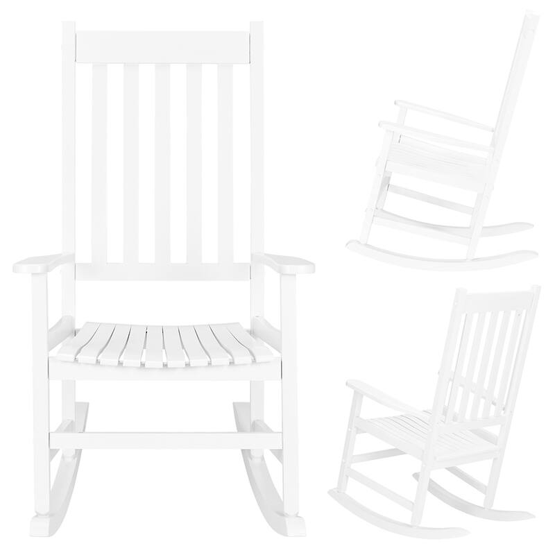 Outdoor Simple Style Wooden Rocking Chair