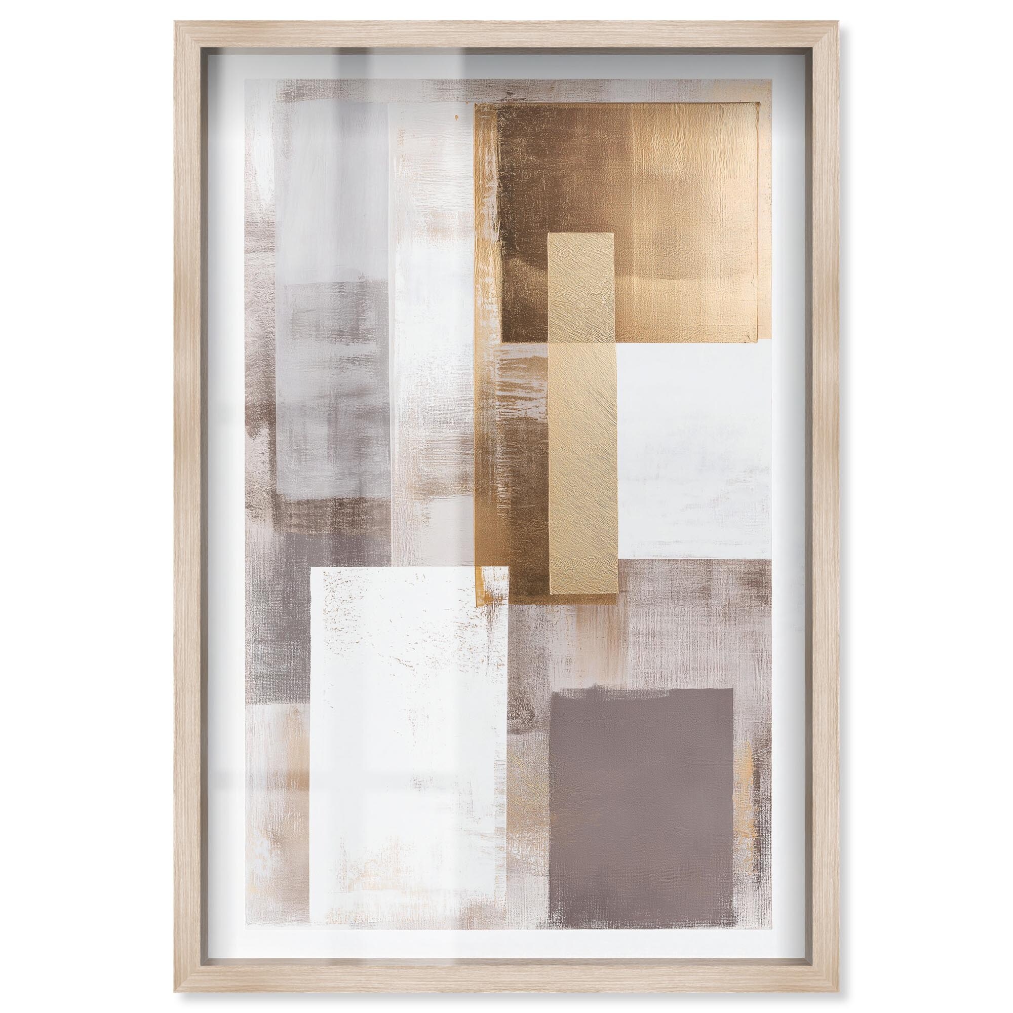 Interlocking of Planes I Boho Wall Art Shadowbox Print by Art Remedy