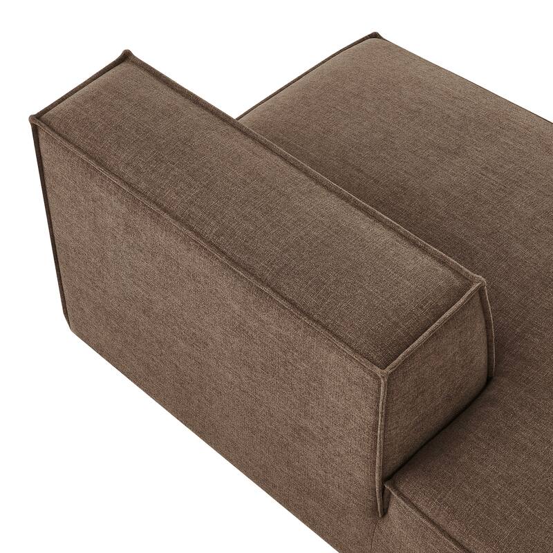 Restore Performance Fabric Upholstered Left-Facing Armless Modular Chaise