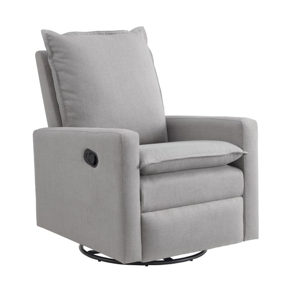 slide 2 of 20, Oxford Baby Uptown Swivel Rocker / Recliner Grey