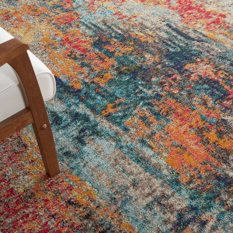 Nourison Celestial Modern Abstract Multicolor Area Rug