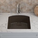 preview thumbnail 2 of 5, Lexicon Platinum 2321D Quartz Composite Single Bowl Kitchen Sink