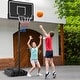 preview thumbnail 2 of 6, Portable Outdoor Basketball Hoop 6.9-8.5 FT Adjustable with Fillable Base Shatterproof PC Backboard - 36" x 24" x 7"