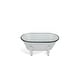 preview thumbnail 5 of 10, Gray Metal Large Decorative Bathtub