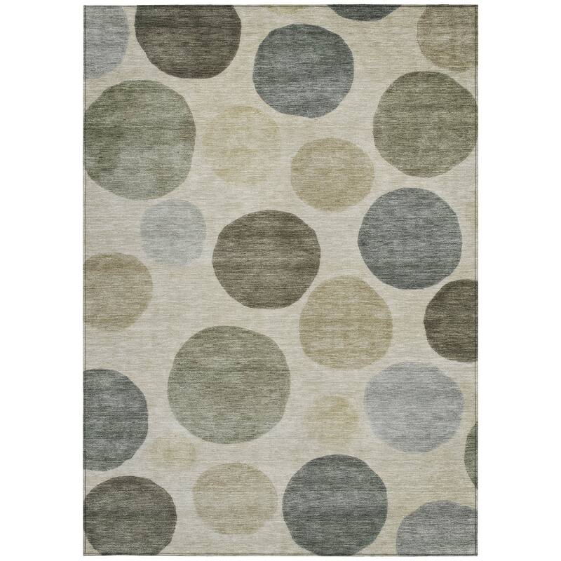 HomeRoots Geometric Transitional Rectangle Outdoor Rug