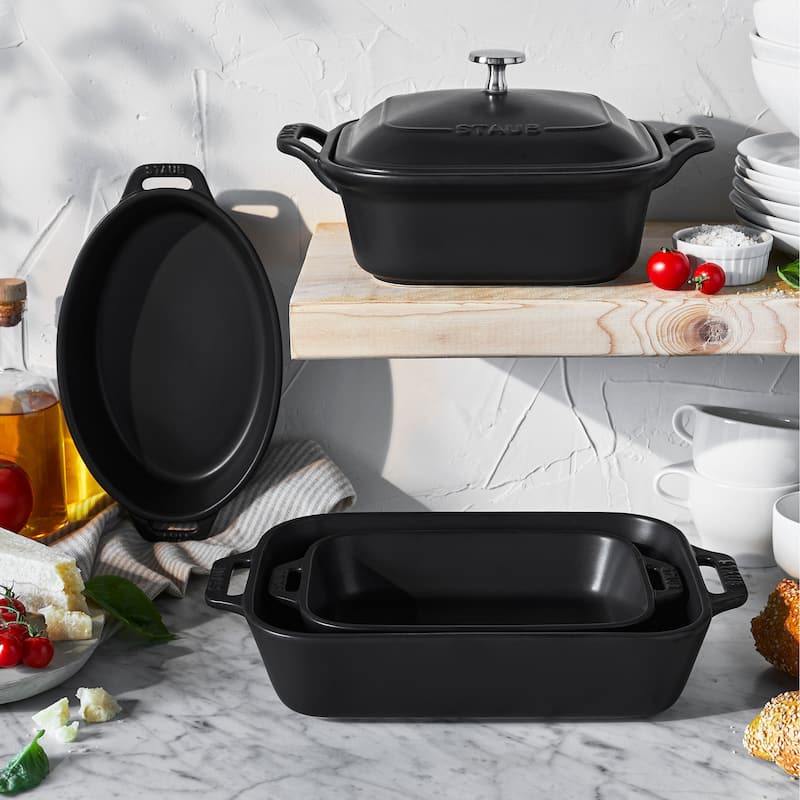 Staub Ceramic Stoneware 5-pc Mixed Baking Dish Set