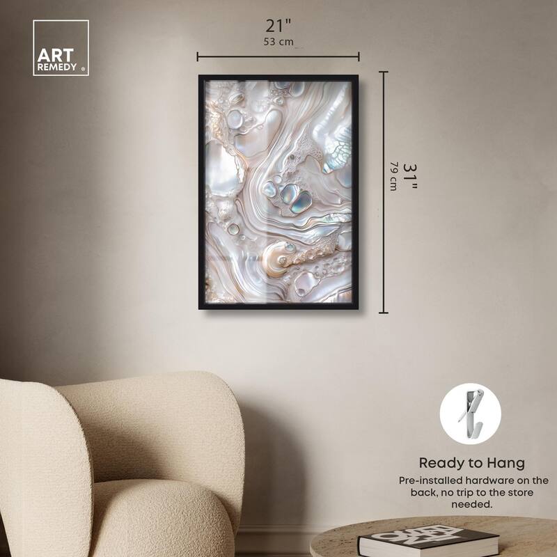 Fluid Preciousness II Shadowbox by Art Remedy
