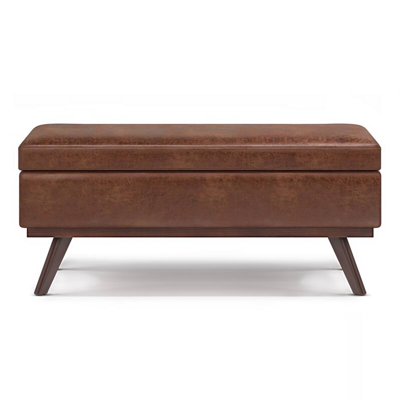WYNDENHALL Ethan 42 inch Wide Mid Century Modern Rectangle Table Ottoman