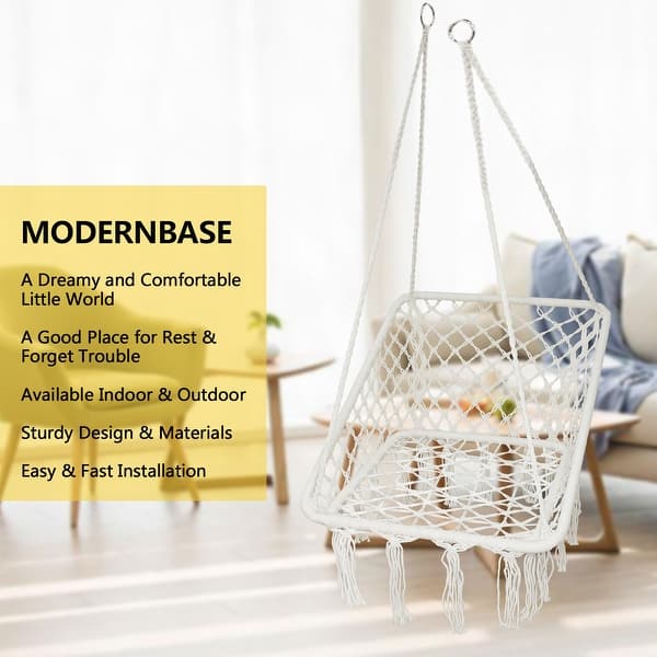 Shop Hanging Hammock Chair Swing Seat For Indoor Outdoor Bedroom