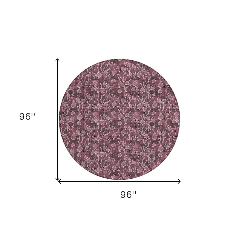 HomeRoots Floral Transitional Rectangle Outdoor Rug
