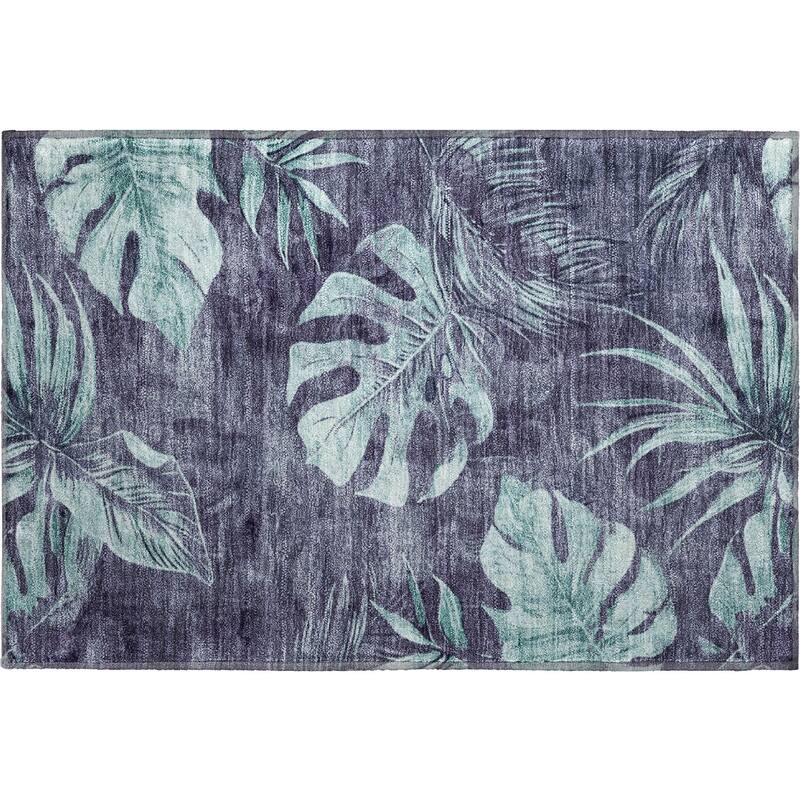 Premium Washable Super Soft Tropical Floral Mayfield Rug