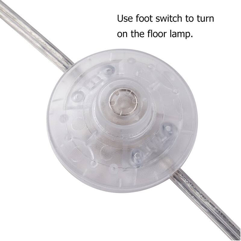 ROSEN GARDEN Arc Floor Lamp, Modern Reading Light, Bulb Not Included