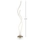 preview thumbnail 17 of 24, Natalie 63.75" LED Integrated Floor Lamp, Chrome by JONATHAN Y