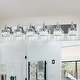 preview thumbnail 46 of 182, 2/3/4-Light Modern Bathroom Crystal Vanity Light Wall Sconces 43.3 - Chrome