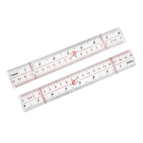 Straight Ruler 20cm 8 Inch Metric Measuring Tool 20pcs